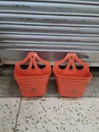 Restaurant Decorations Plastic Wall Hanging Flower Pots - 2