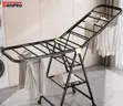 Sanipro 3-Tier Carbon Steel Folding Laundry Hanger - 2