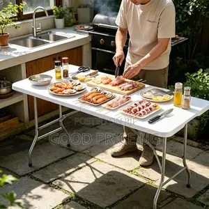 White Plastic Folding Table (6FT)