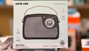 Green Lion RETRO Portable FM Radio Speaker, Bluetooth 5W