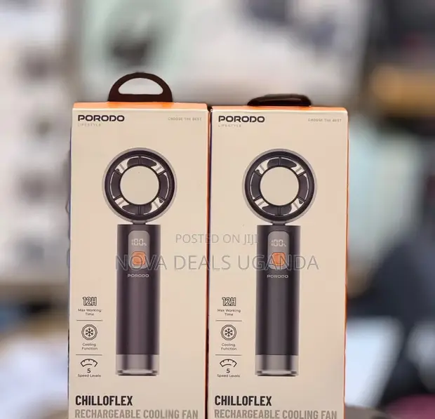 Porodo Lifestyle Chillo Flex Rechargeable Portable Turbo Fan - 1
