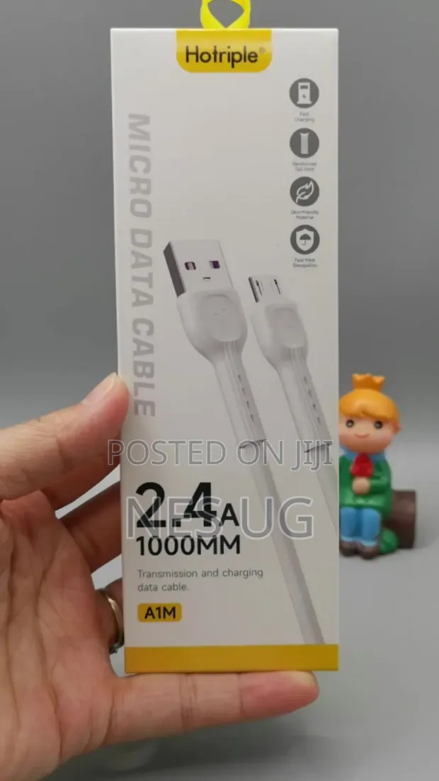 Hotriple Micro USB Data Cable - White - 1