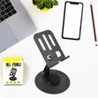 Aluminum Portable Desktop Phone Stand - Black - 3