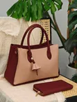 2-in-1 Chrisbella Handbag and Wallet Set - 4