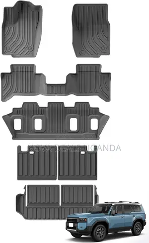 3D Car Floor Mats for Toyota Land Cruiser Prado 2024 (7 Seater)