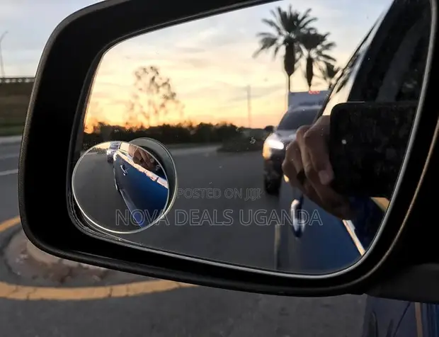 2x 2" Round HD Glass Convex Rear View Mirrors - 1