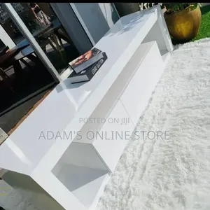 White TV Stand Unit for TVs up to 100 inches