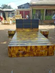 Pallet Bed (4x6) with Cushioned Headboard - 4