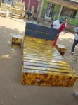 Pallet Bed (4x6) with Cushioned Headboard - 5