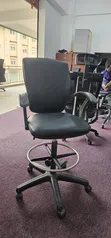 Adjustable Counter Leather Office Chair - 1