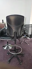 Adjustable Counter Leather Office Chair - 4