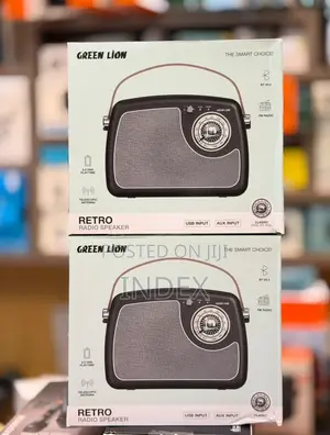 Green Lion Retro Radio Speaker Portable Bluetooth V5.3