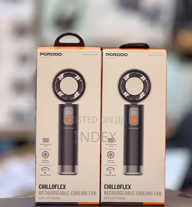 Porodo Lifestyle Chillo Flex Portable Handheld Turbo Fan - 1
