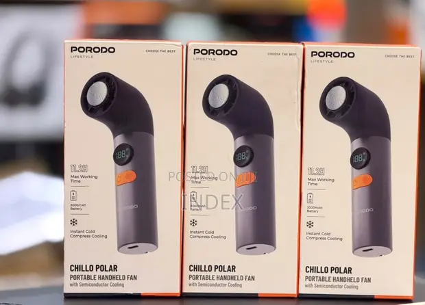 Porodo Chillo Polar Portable Handheld Fan - 1