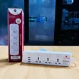 3 AC Outlets Power Extension with 3 USB Ports, 2M Cable - 1