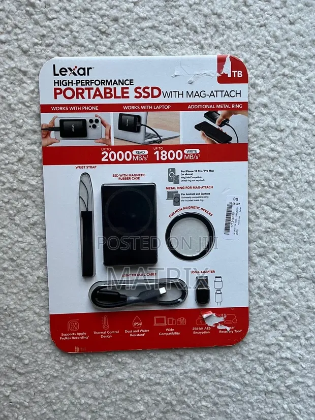 Lexar 1TB Portable External SSD SL500 - 1