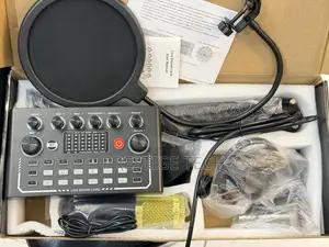 F009 Live Sound Card Set with Bluetooth Audio Mixer & Microphone