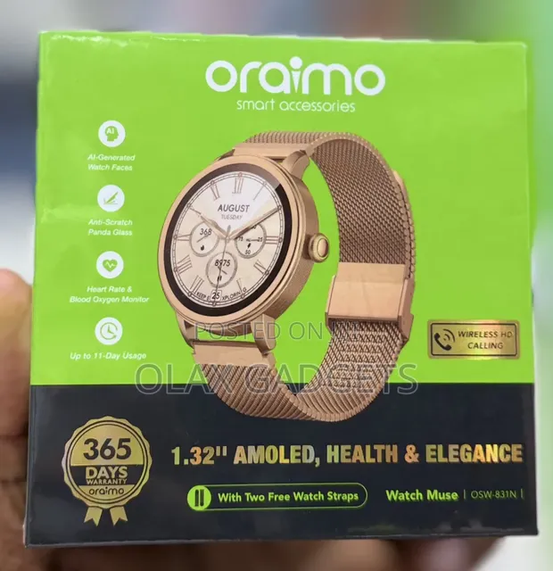 Oraimo Watch Muse OSW-831N Smartwatch - AMOLED, Bluetooth Call - 1