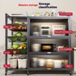 Adjustable Kitchen Appliance Dish Storage Rack - 2