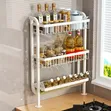 3-Tier White Metal Hanging Rack with Suction Cups - 1