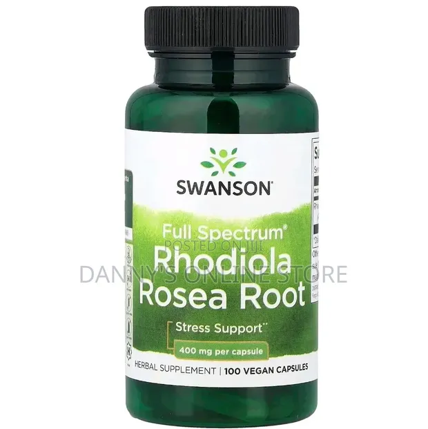 Swanson Full Spectrum Rhodiola Rosea Root, 400mg, 100 Capsules - 1