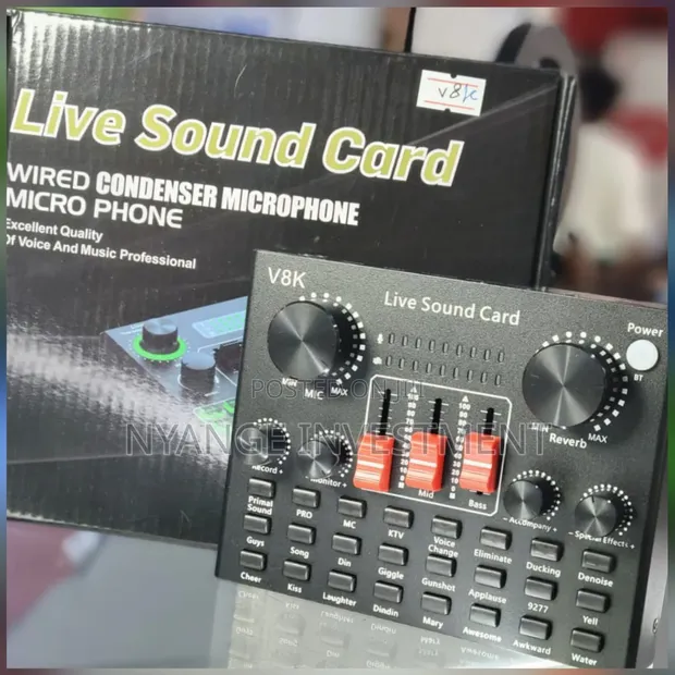 V8K Live Sound Card for Streaming & Broadcasting - 1