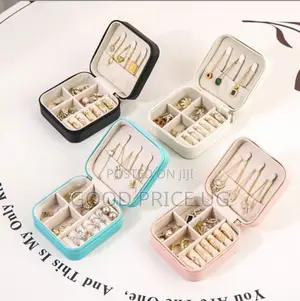 Compact Zippered Mini Jewelry Boxes
