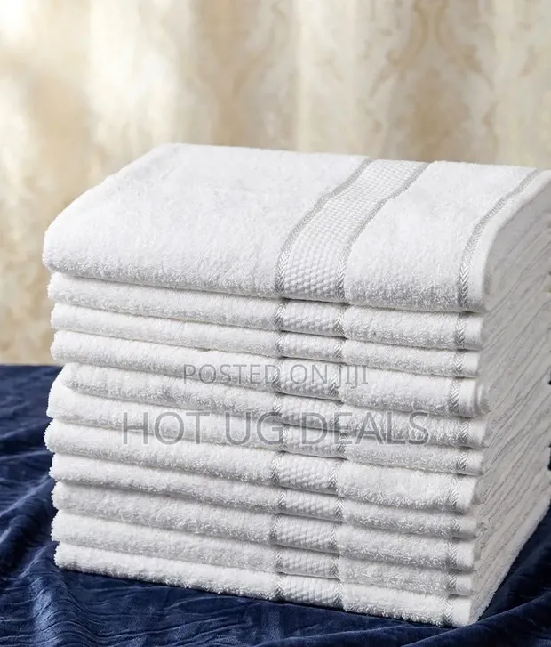 Medium Size Cotton Towels 60cm x 120cm - White - 1