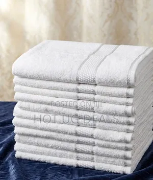 Medium Size Cotton Towels 60cm x 120cm - White