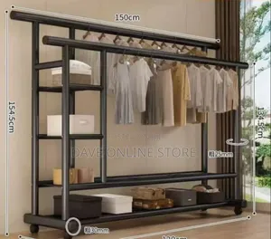 150kg Double-Pole Clothes Rack