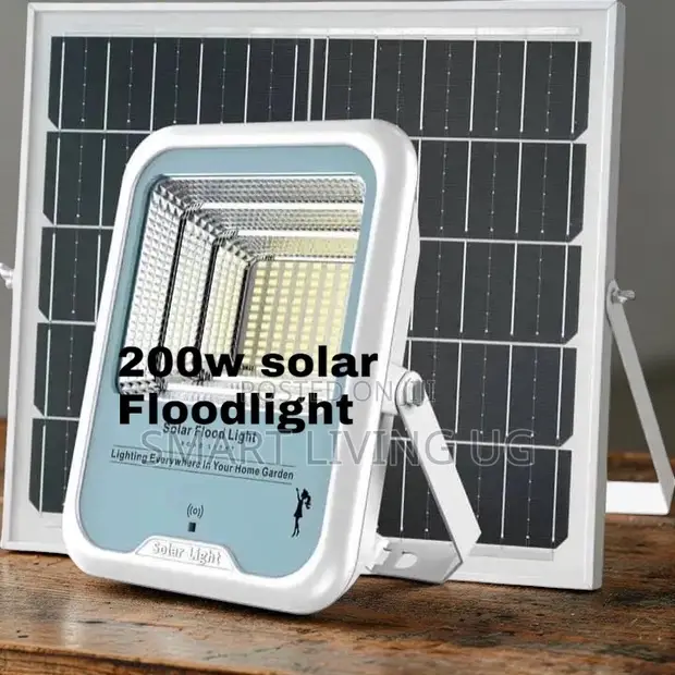 200W Solar Security Floodlight - Super Bright Outdoor LED - 1