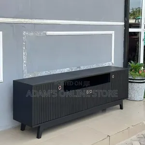 Brand New Black TV Stand - 1.9m Length