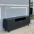 Brand New Black TV Stand - 1.9m Length - 3