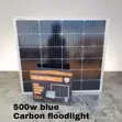 500W Blue Carbon High-Power Solar Floodlight - 1