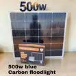 Blue Carbon 500W Solar Flood Light - 1