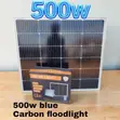 Blue Carbon 500W Solar Flood Light - 2