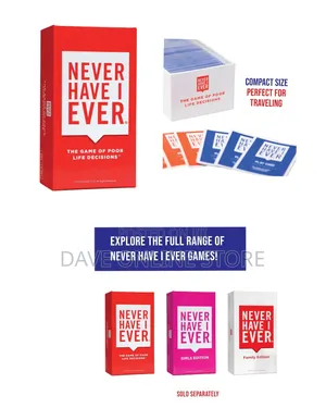 Never Have I Ever Card Game - Party Game