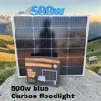 Blue Carbon 500W Solar LED Flood Light (621) - 2