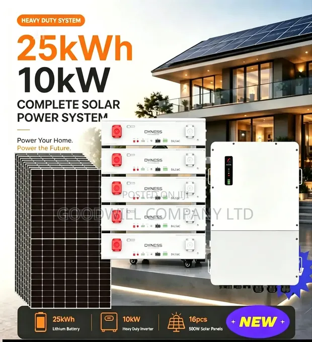 Dyness 25kWh 10kVA Hybrid Complete Solar System - 1