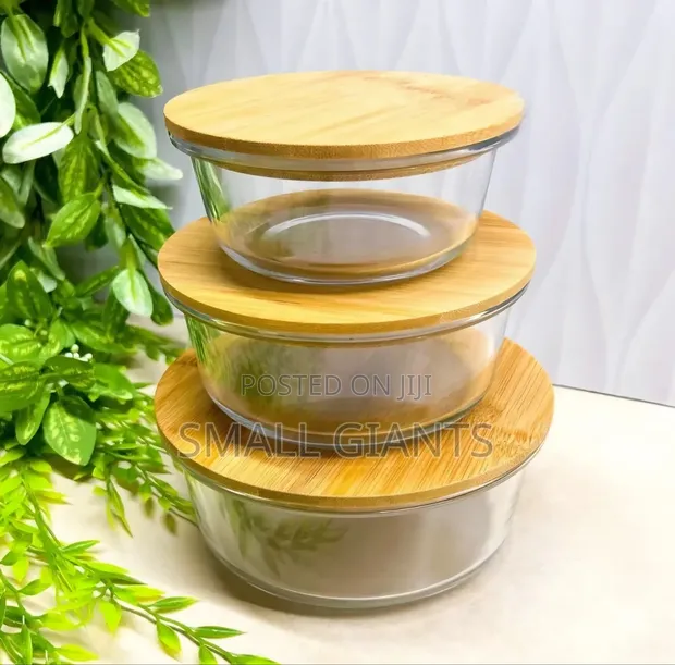 3pcs Glass Food Storage Containers - 1