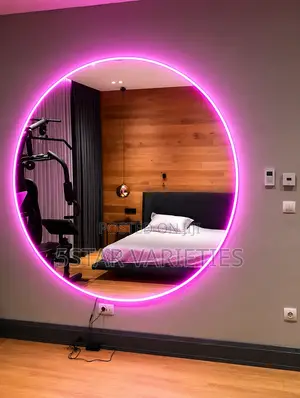 Circle Mirrors with LED Lights