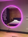 Circle Mirrors with LED Lights - 2