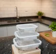 3pcs Borosilicate Glass Food Storage Containers - 2