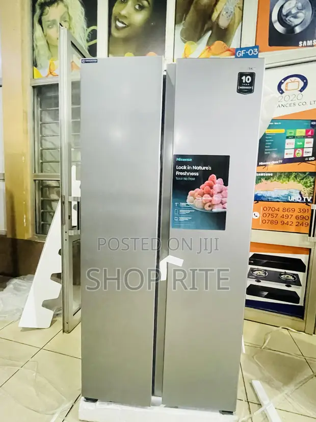 Hisense 560 Liters 2-Door Side-by-Side Refrigerator - 1