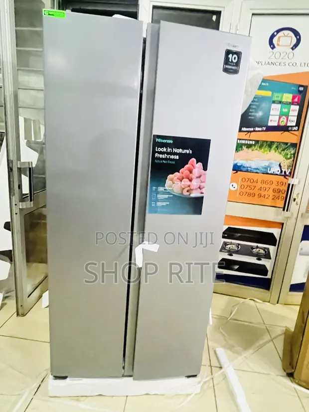 Hisense 560 Liters Side-by-Side Refrigerator - 3 Years Warranty - 1