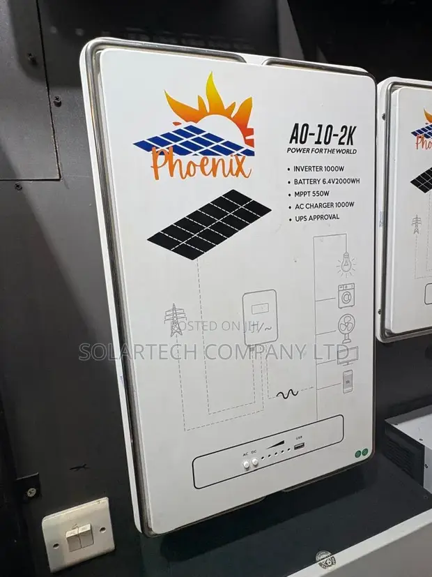 Phoenix 2kWh Home Backup Power Supply with MPPT Charger - 1