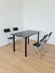 Vecelo Foldable Table and 4 Chairs Set - 1