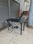 Vecelo Foldable Table and 4 Chairs Set - 2