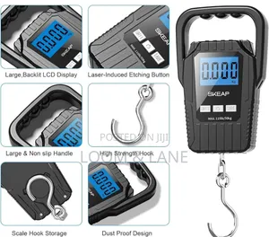 Digital Fish Scale Hanging Scale - 110lb/50kg