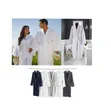 Large Unisex Organic Linen Waffle Weave Robes - 2